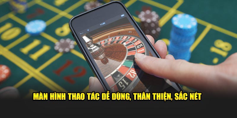 Màn hình thao tác dễ dùng, thân thiện, sắc nét